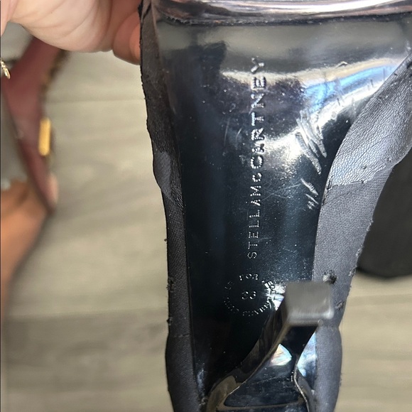 Stella McCartney Vegan Black Thigh-High Stiletto Boots Sz 36 - Picture 5 of 10